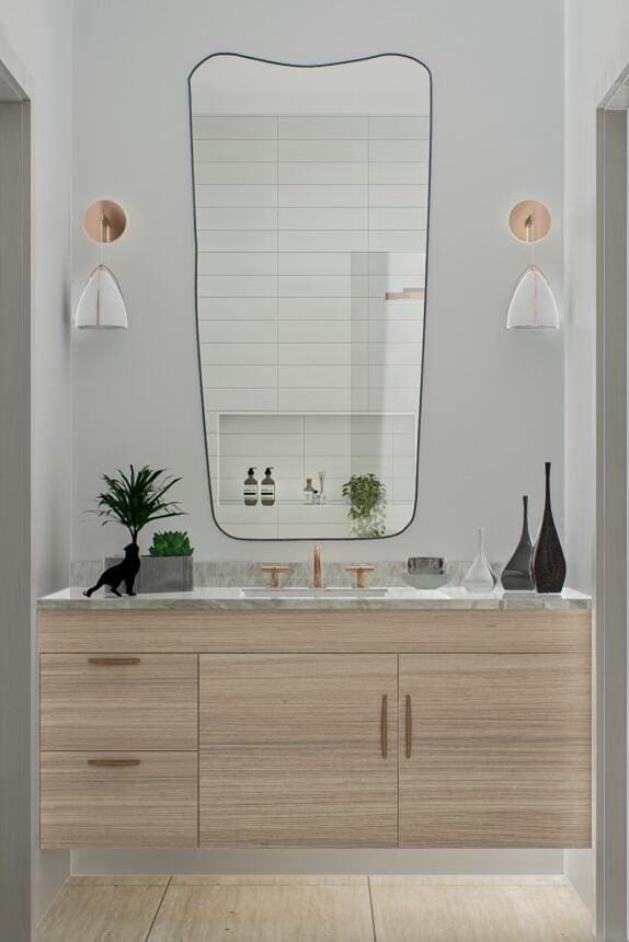 bathroom with vanity