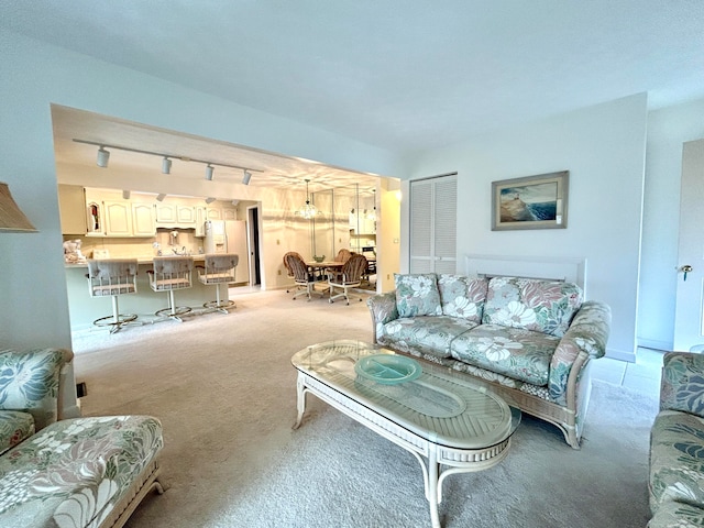 46-1 Woodson Bend Resort, Bronston, KY 42518 - living room featuring rail lighting and light colored carpet