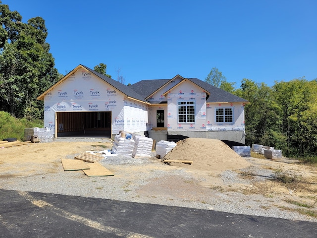 view of unfinished property