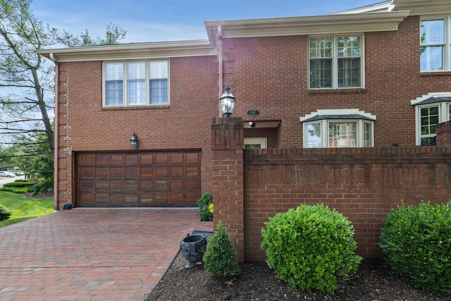 view of front of house featuring a garage