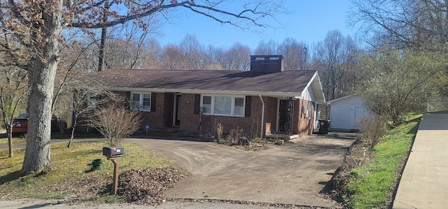 view of ranch-style home