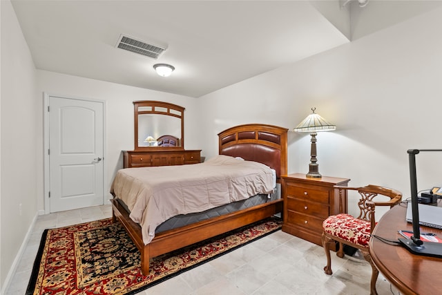 view of tiled bedroom