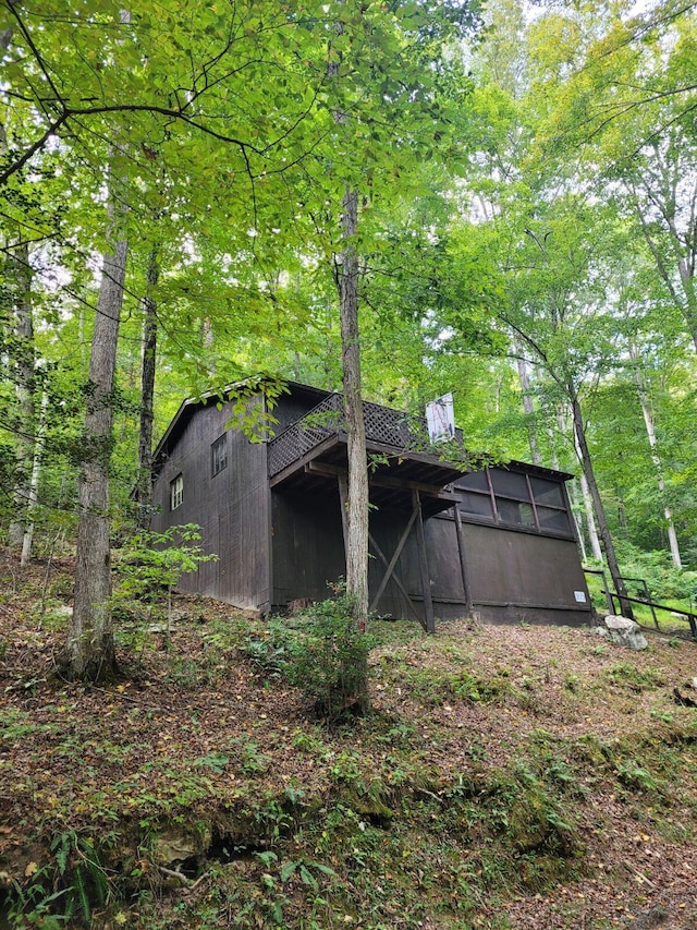 view of outdoor structure