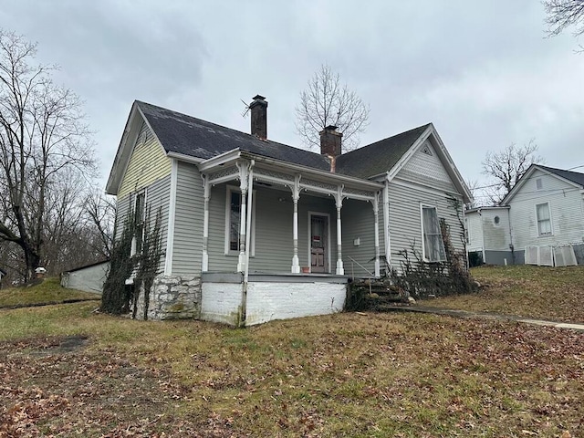 exterior space featuring a porch