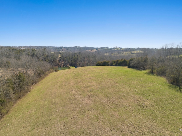 bird's eye view with a rural view