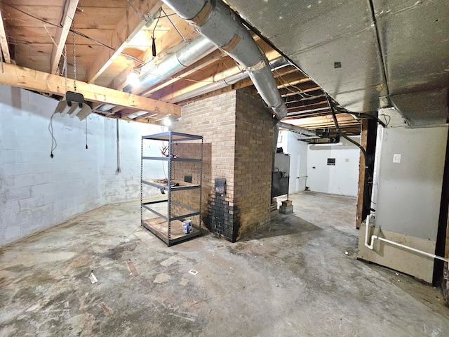 view of basement