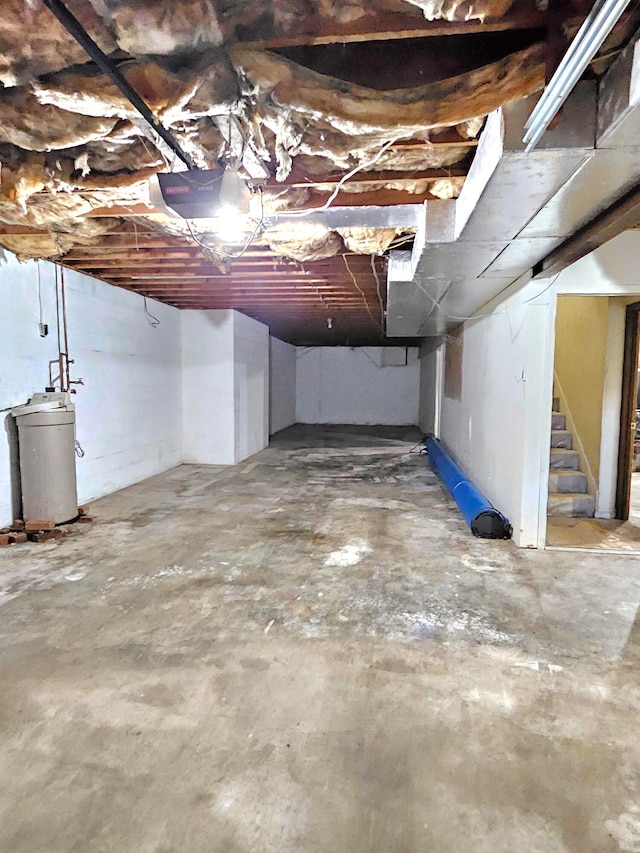 view of basement