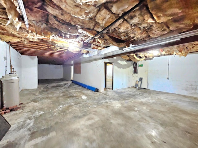 view of basement