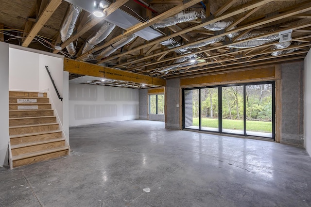 2420 Flying Ebony Dr, Lexington, KY 40509 - below grade area with stairway