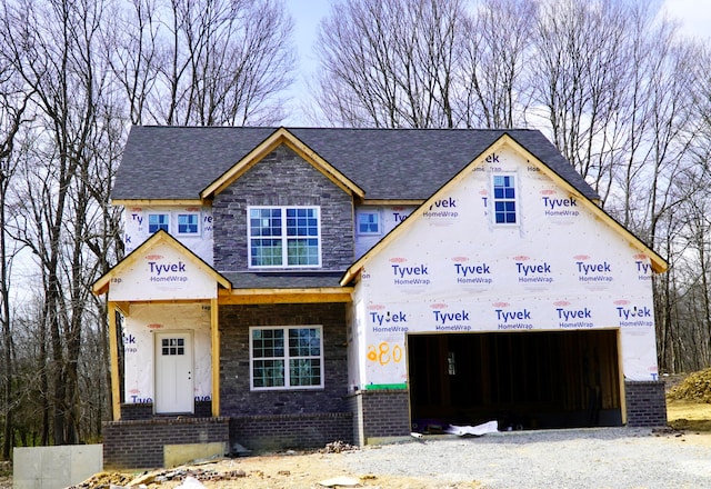 view of unfinished property