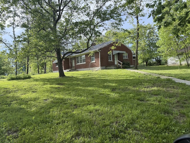 256 Carrick Pike, Georgetown, KY 40324 - view of front of property with brick siding, a front lawn, and entry steps