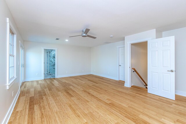 spacious closet featuring hardwood / wood-style floors