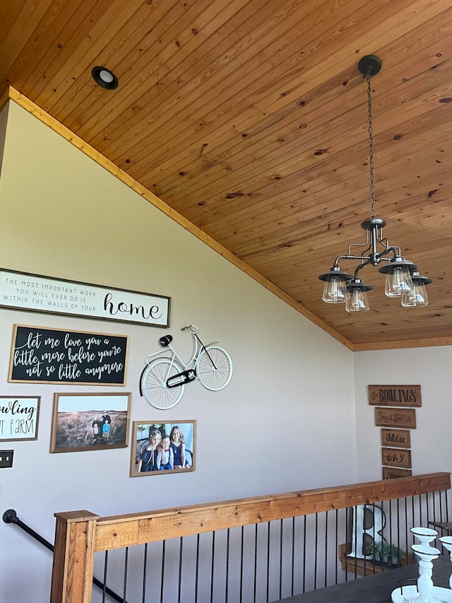 details featuring crown molding and wooden ceiling