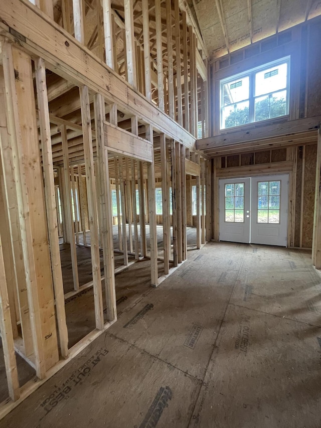 misc room featuring french doors