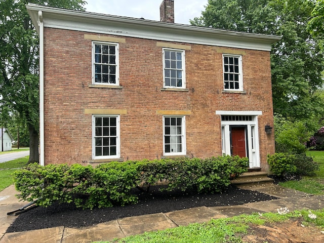 view of colonial home