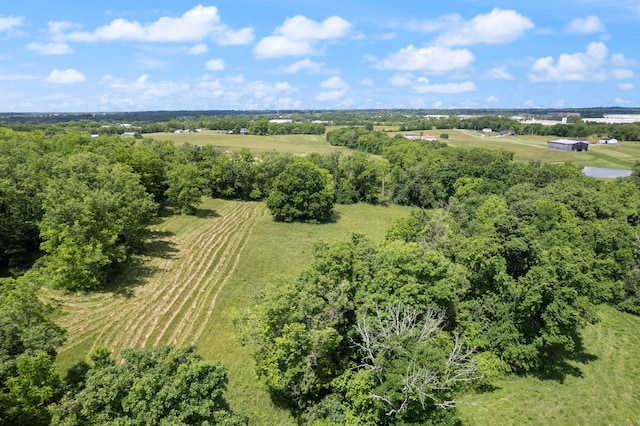 bird's eye view featuring a rural view