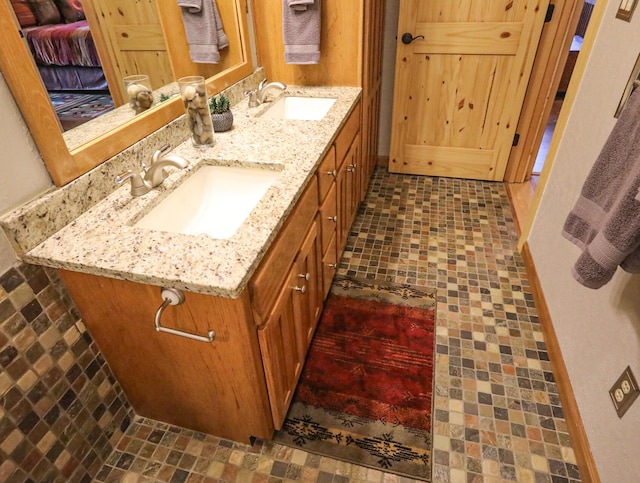 bathroom featuring vanity