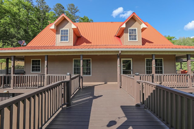 view of rear view of property