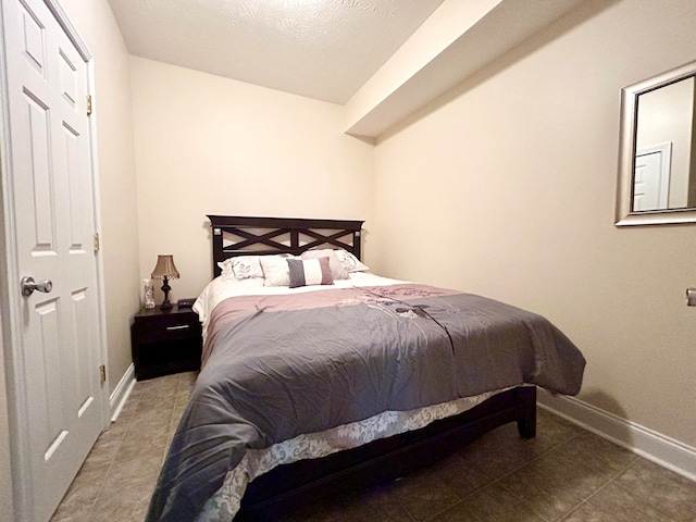 view of tiled bedroom