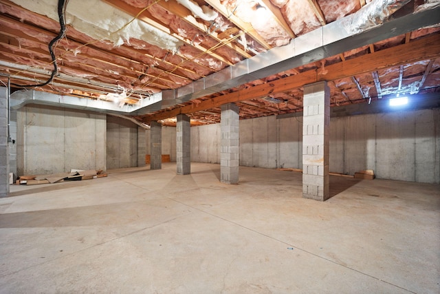 view of basement