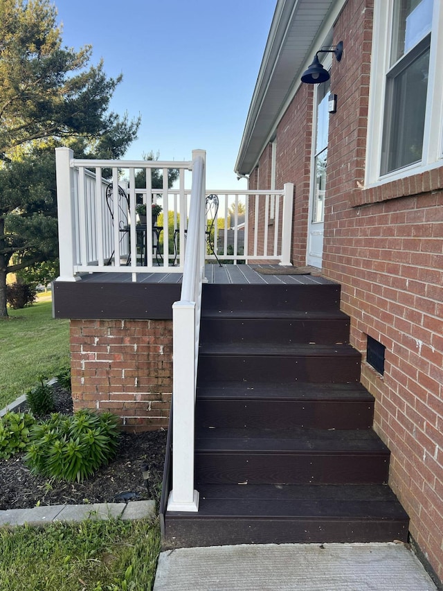 view of stairs