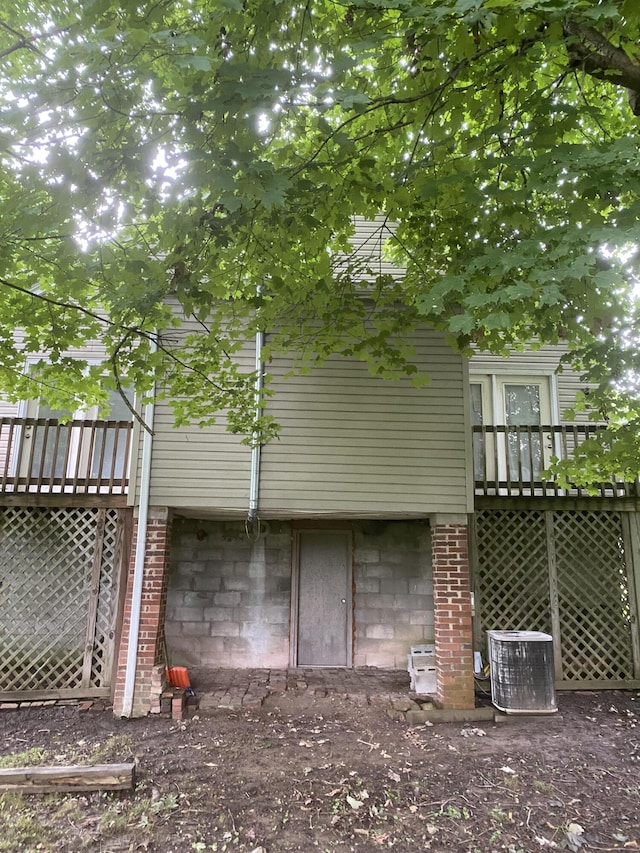 view of property exterior featuring cooling unit