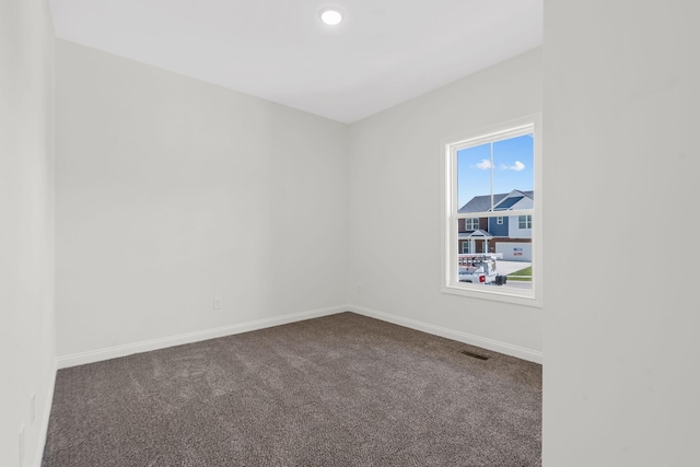 view of carpeted empty room