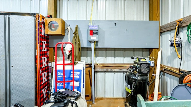 view of storage room