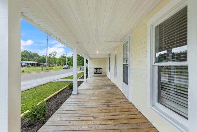 view of deck