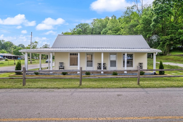 farmhouse with covered porch