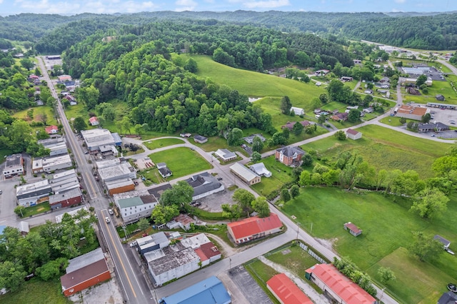 79 Washington St, Campton, KY 41301 - bird's eye view of a heavily wooded area