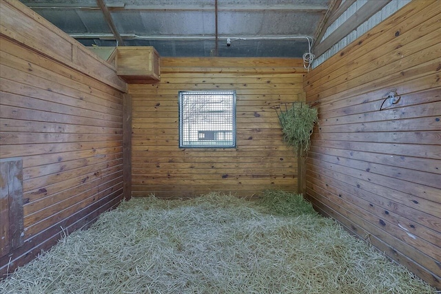 view of horse barn