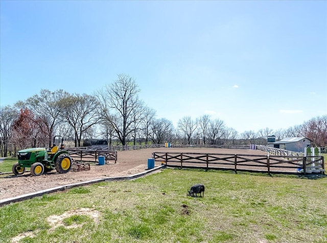 view of play area