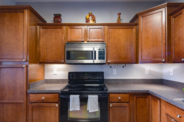 kitchen with electric range