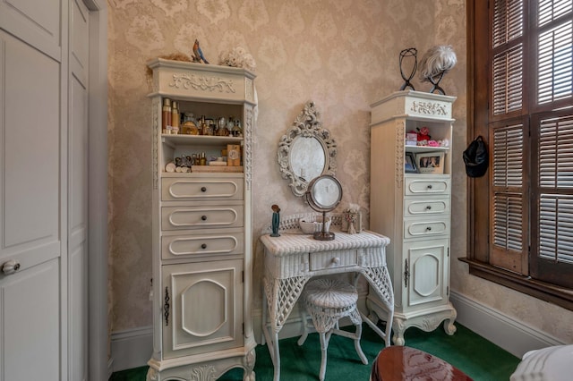 1023 Riverside Dr, Greenup, KY 41144 - office space with wallpapered walls