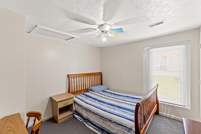 858 Lylesville St, Paris, KY 40361 - carpeted bedroom featuring multiple windows, attic access, baseboards, and a textured ceiling