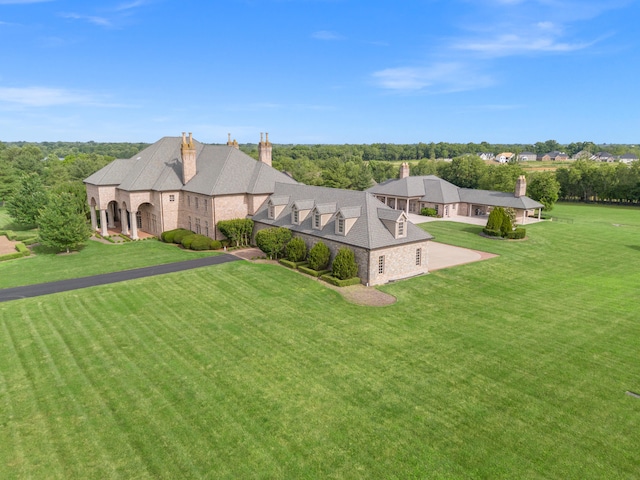 exterior space with a front lawn