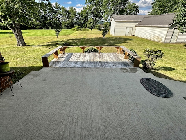 view of patio / terrace with a deck