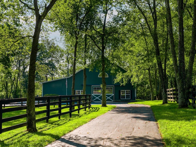 view of stable