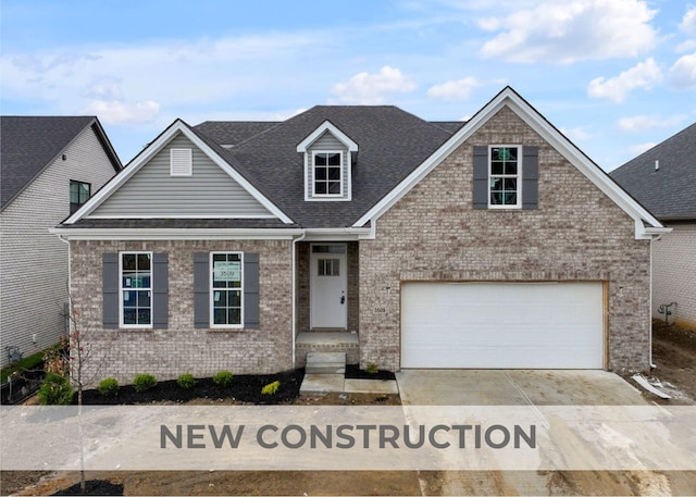 view of front of house featuring a garage