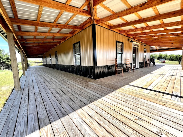 view of wooden terrace