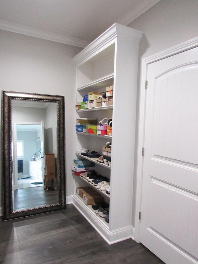 view of storage area