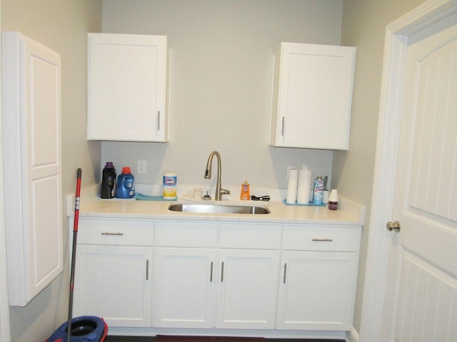 interior space with a sink