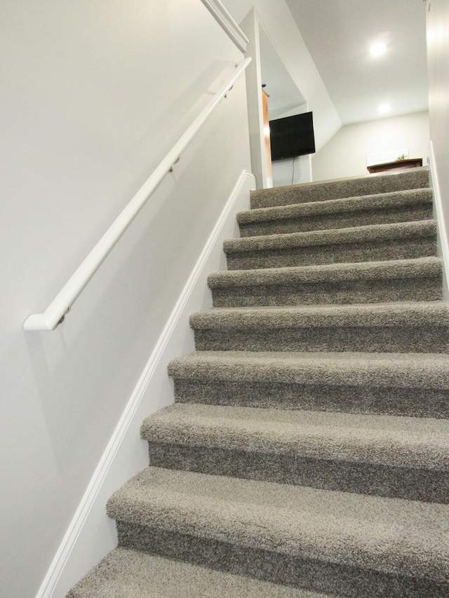 view of staircase