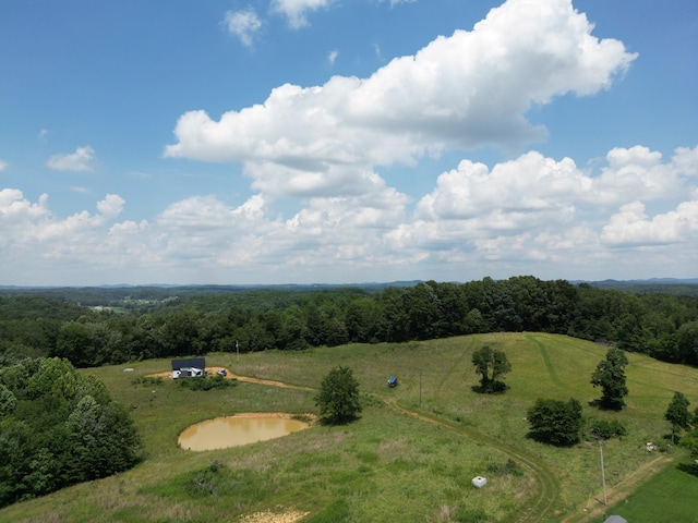 bird's eye view featuring a rural view