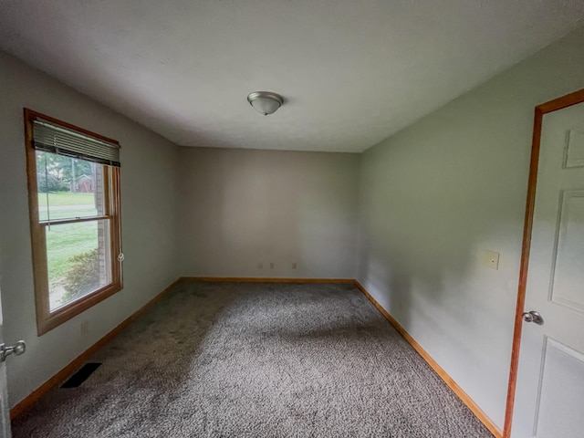 view of carpeted empty room