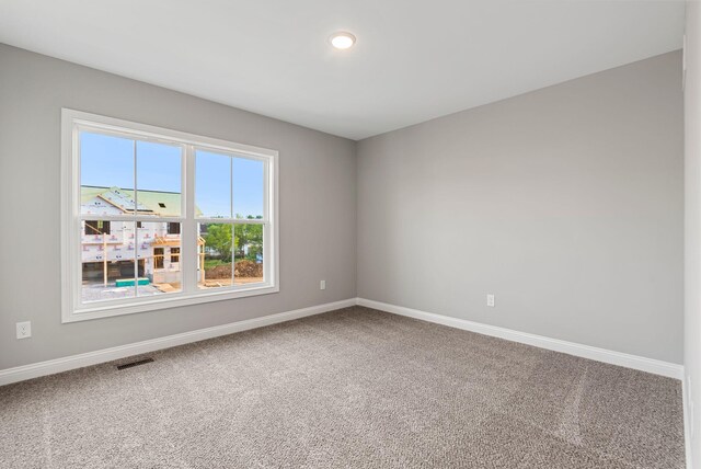 view of carpeted empty room