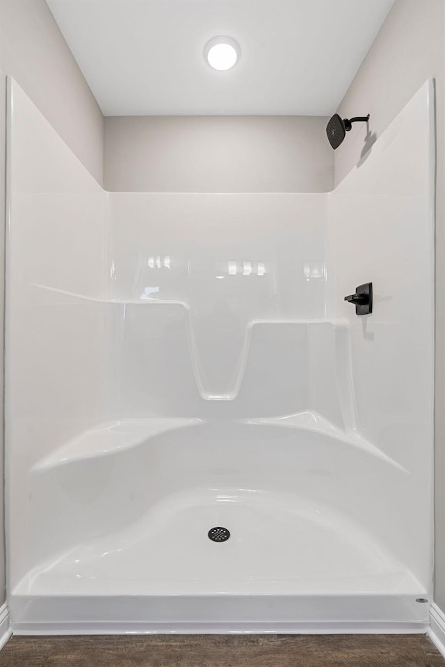 bathroom with walk in shower