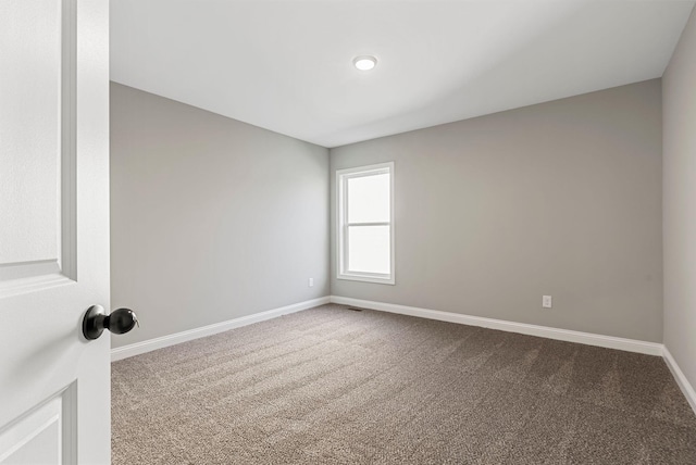 view of carpeted empty room