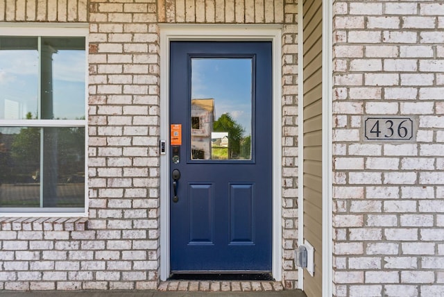 view of exterior entry